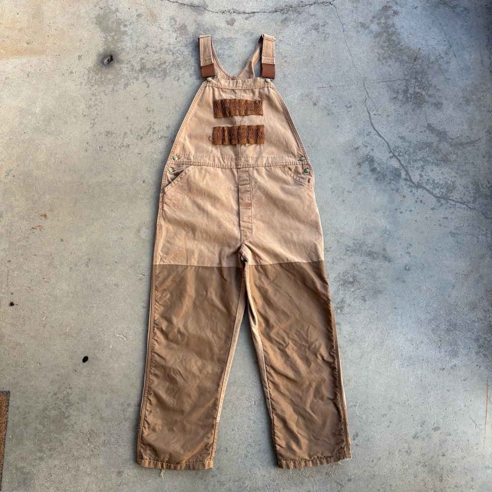 Vintage Liberty Overalls Men's Large Duck Canvas Made in USA Tan
